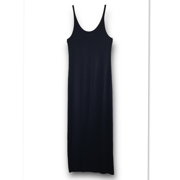 Aritzia Babaton Freddie Midi Maxi Tank Top Minimalist Dress In Black Size L - Picture 5 of 11